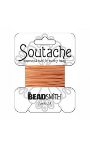 Beadsmith polyester soutache cord 3mm - Peach